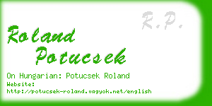 roland potucsek business card